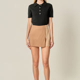 Colorblock High-Rise Skort