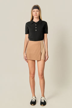 Colorblock High-Rise Skort