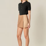 Colorblock High-Rise Skort