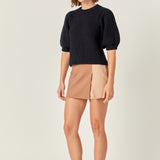 Colorblock High-Rise Skort