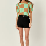 Check Pattern Sweater