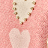 Pearl with Heart Pattern Sweater