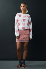 Load image into Gallery viewer, Pearl with Heart Pattern Sweater
