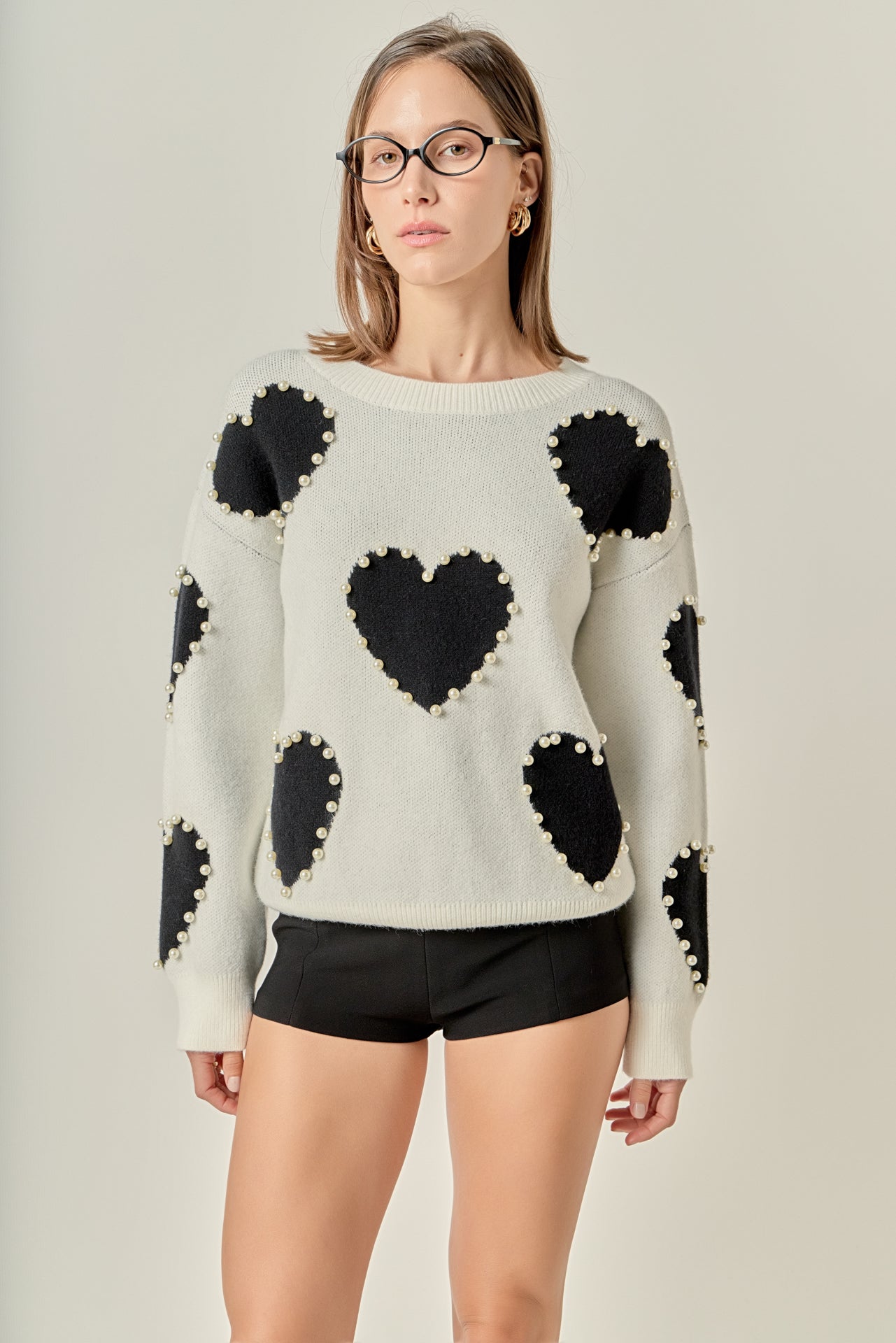 Long-Sleeve Heart Sweater – English Factory