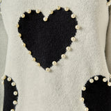 Long-Sleeve Heart Sweater