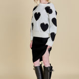 Long-Sleeve Heart Sweater