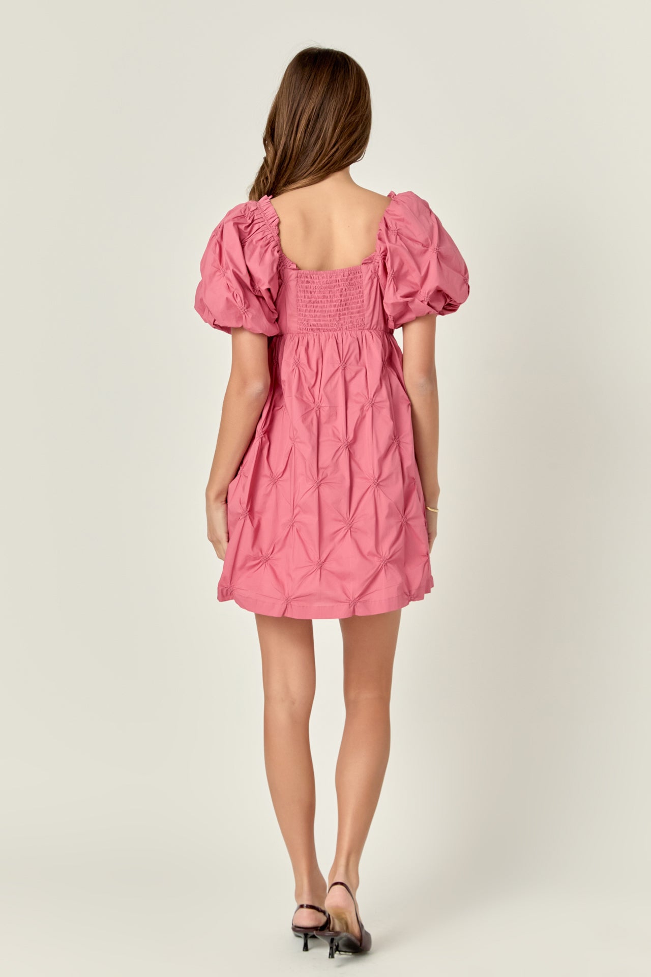 未使用 Bibiy. ELLE PUFF MINI DRESS Fsize Boohoo ME
