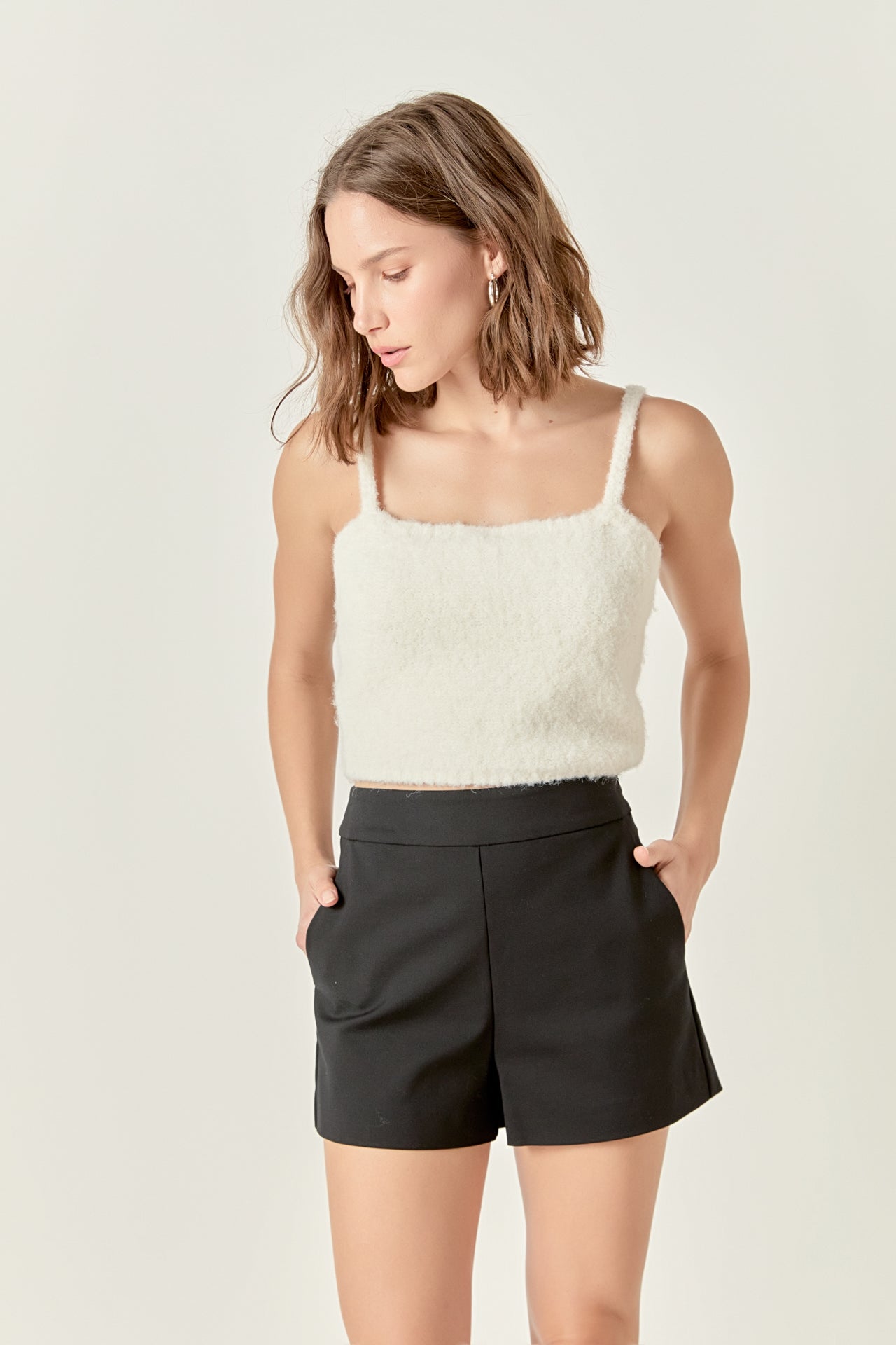 Fuzzy Crop Tank Top – English Factory