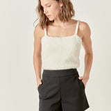 Fuzzy Crop Tank Top