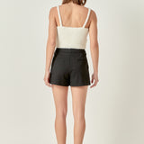 Fuzzy Crop Tank Top