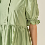 Scalloped Edge Midi Dress