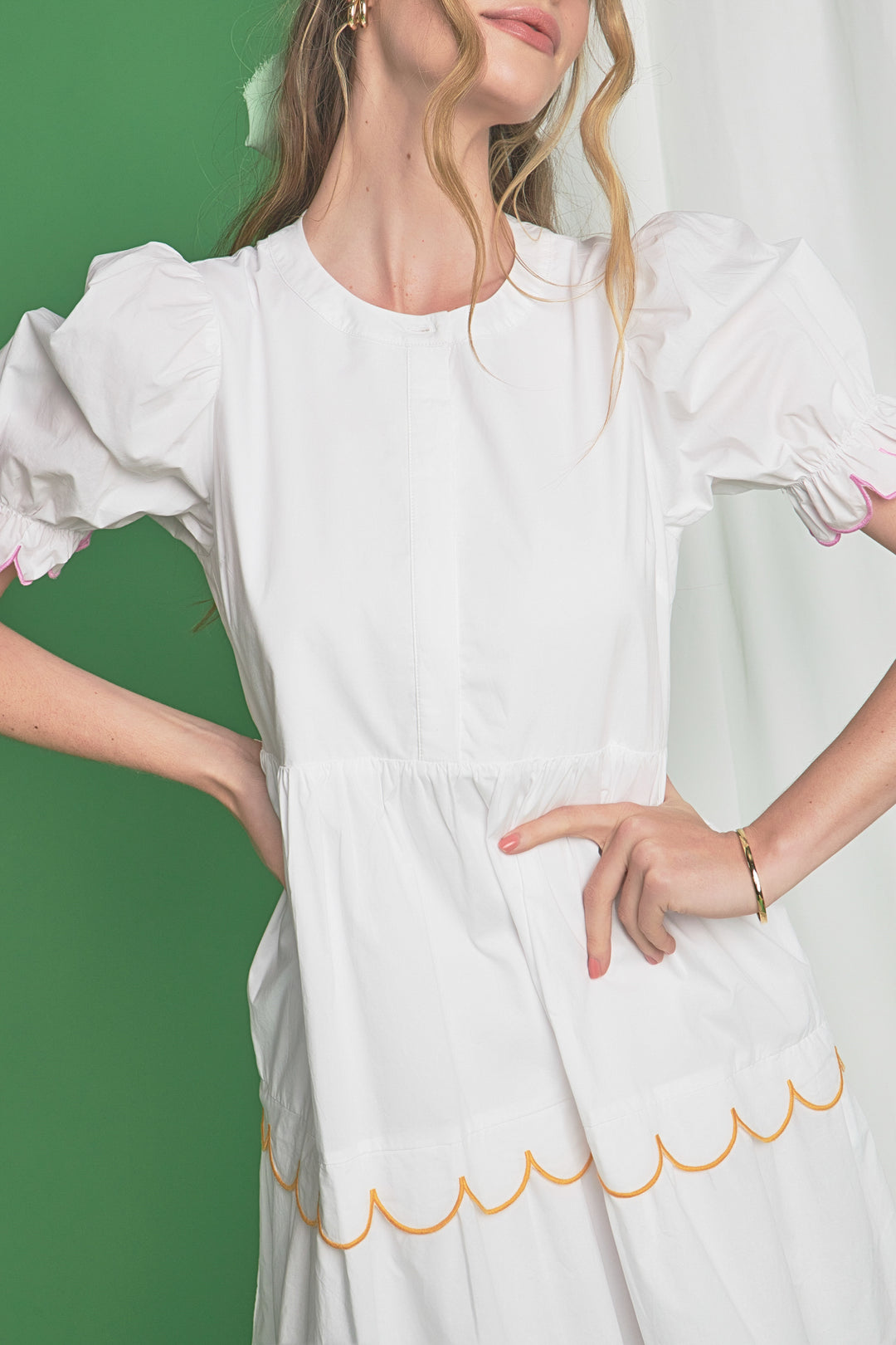 Frayed Edge Midi Dress main image 1