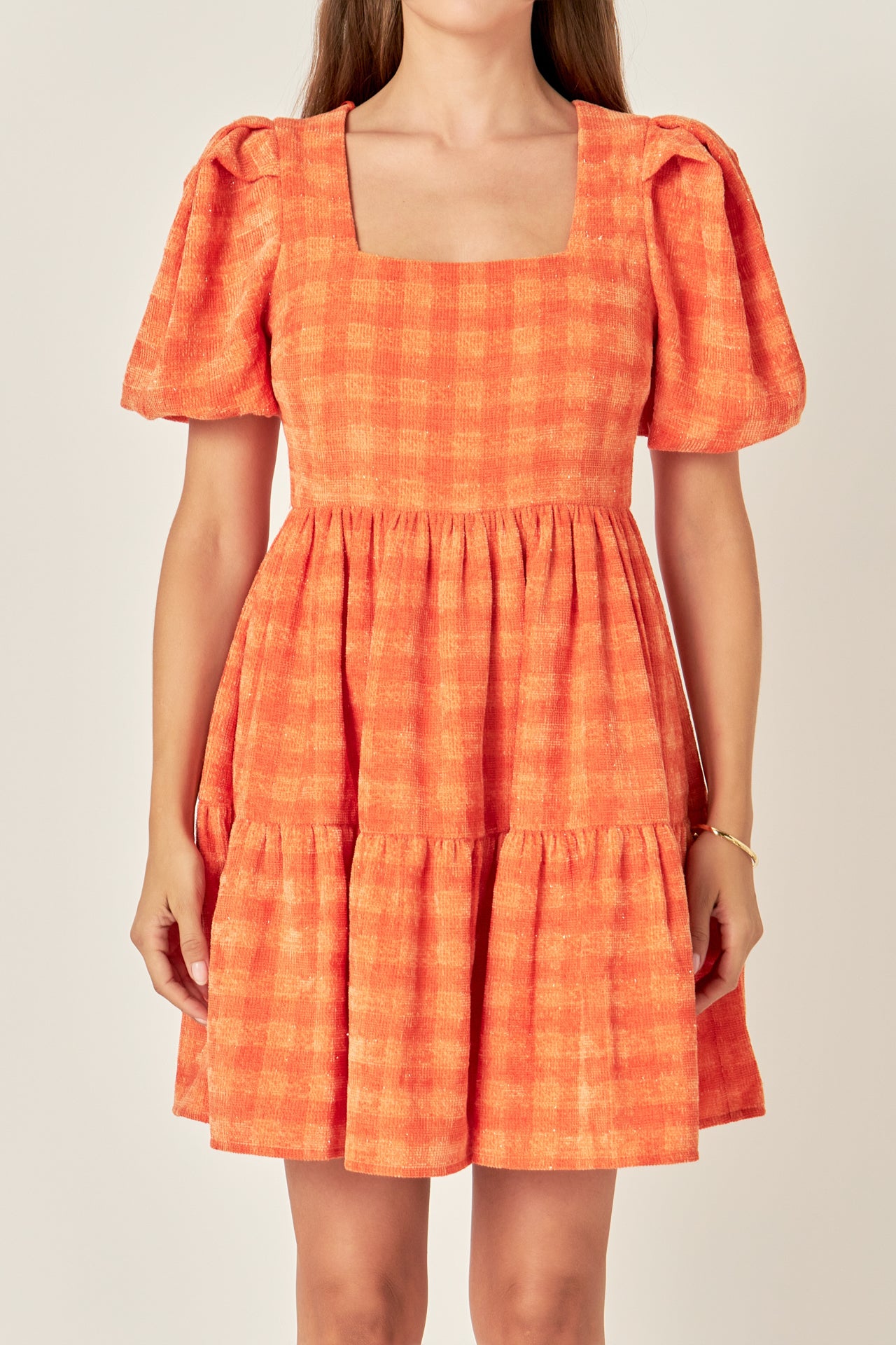 Tweed Babydoll Dress – English Factory