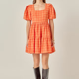 Tweed Babydoll Dress