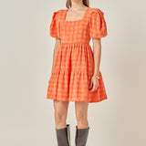 Tweed Babydoll Dress