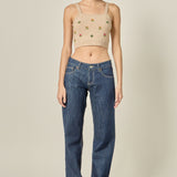 Beaded Detail Knit Tank Top