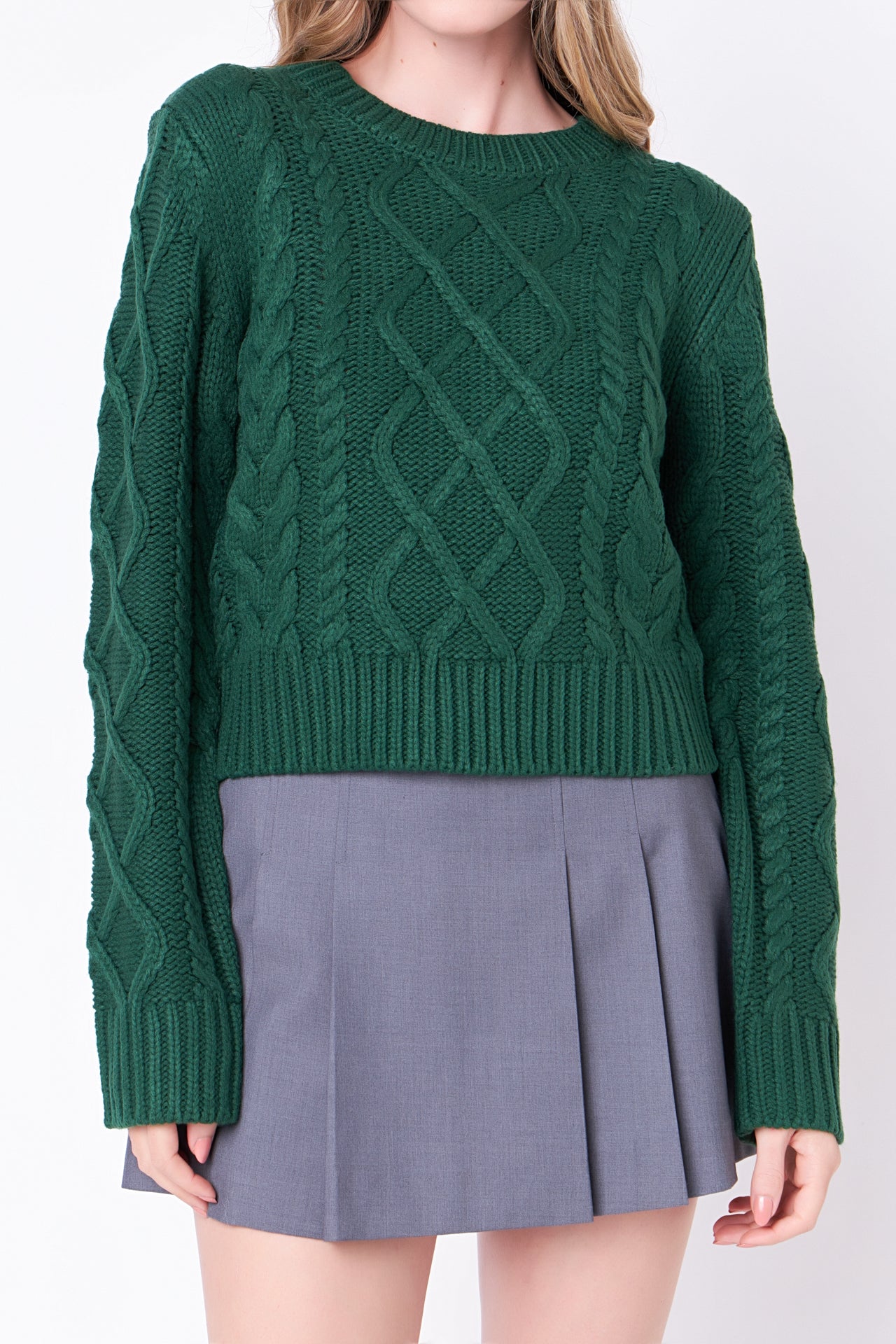 Cable-Knit Sweater – English Factory