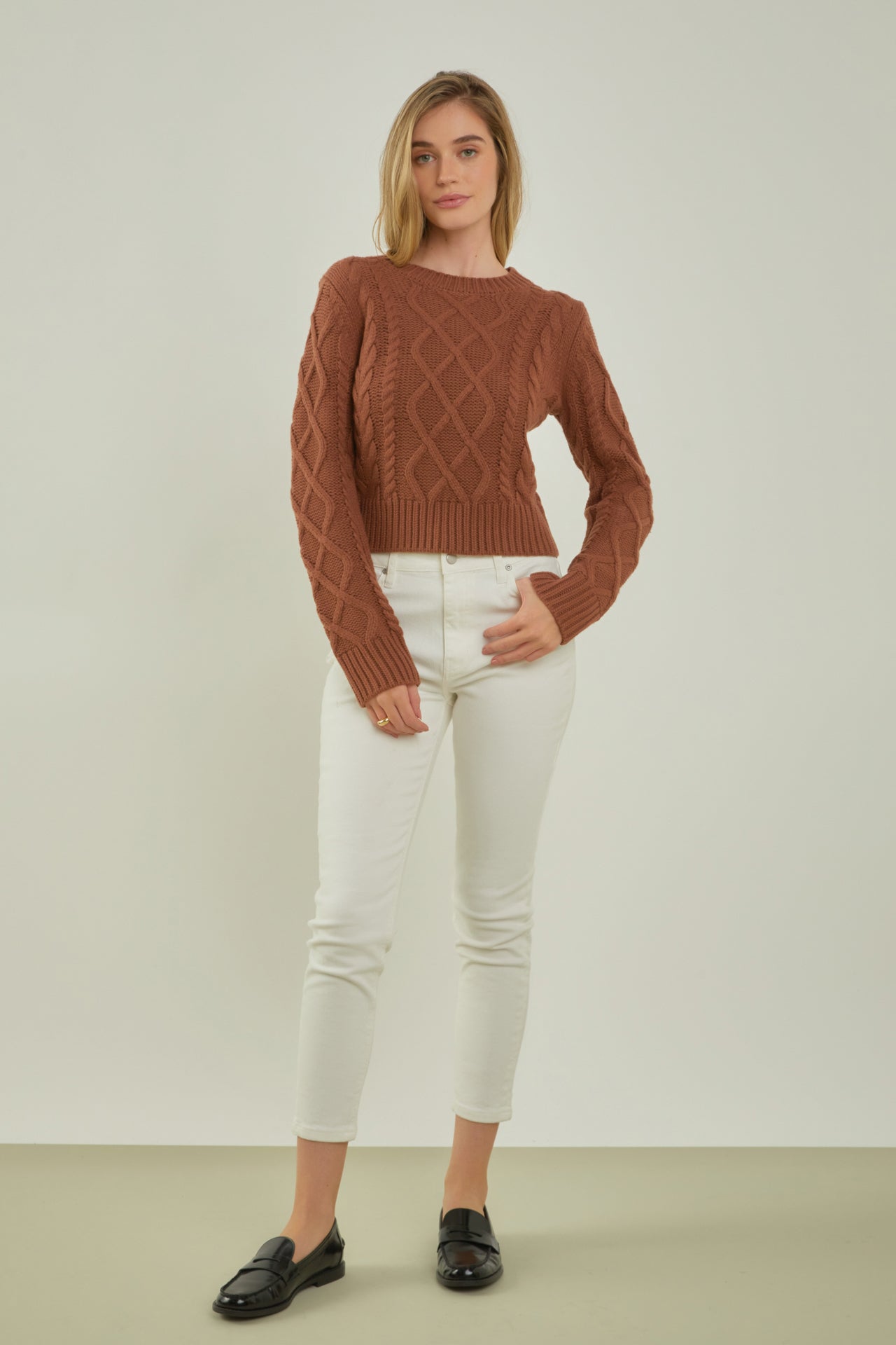 Cable-Knit Sweater