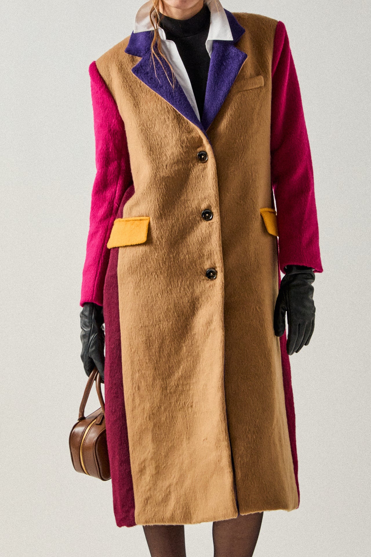 Premium Oversize Color block Coat – English Factory