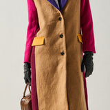 Premium Oversize Color block Coat