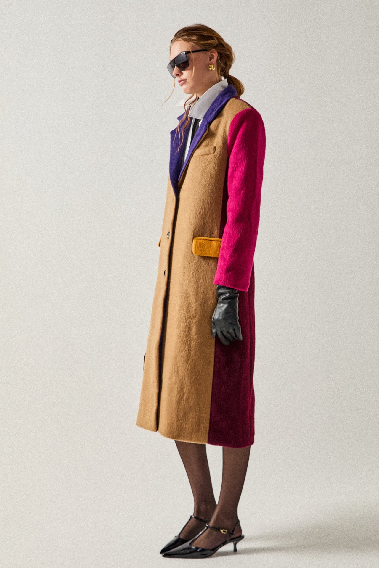 Premium Oversize Color block Coat – English Factory