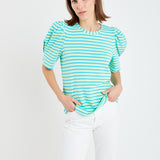 Stripe Women Knit Shirt