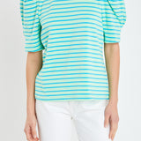 Stripe Women Knit Shirt
