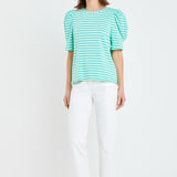 Stripe Women Knit Shirt
