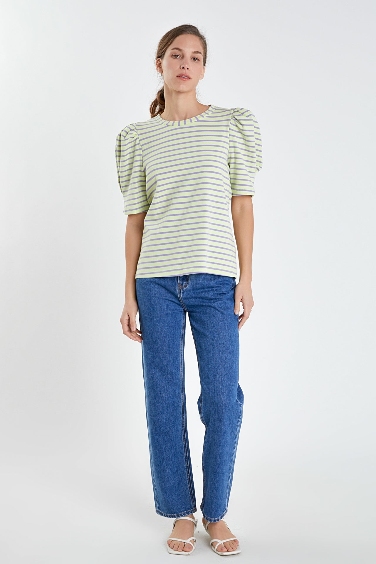 Stripe Women Knit Shirt