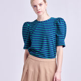 Stripe Women Knit Shirt