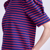 Stripe Women Knit Shirt