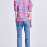 Stripe Women Knit Shirt