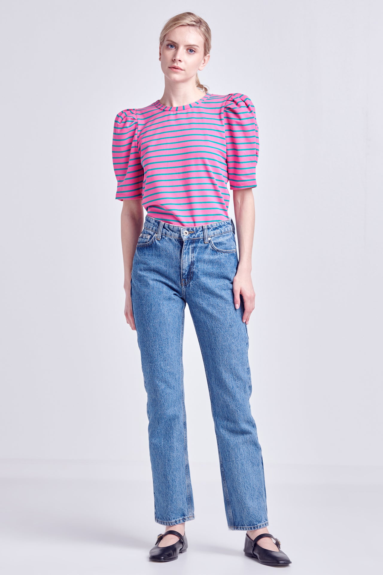 Stripe Women Knit Shirt