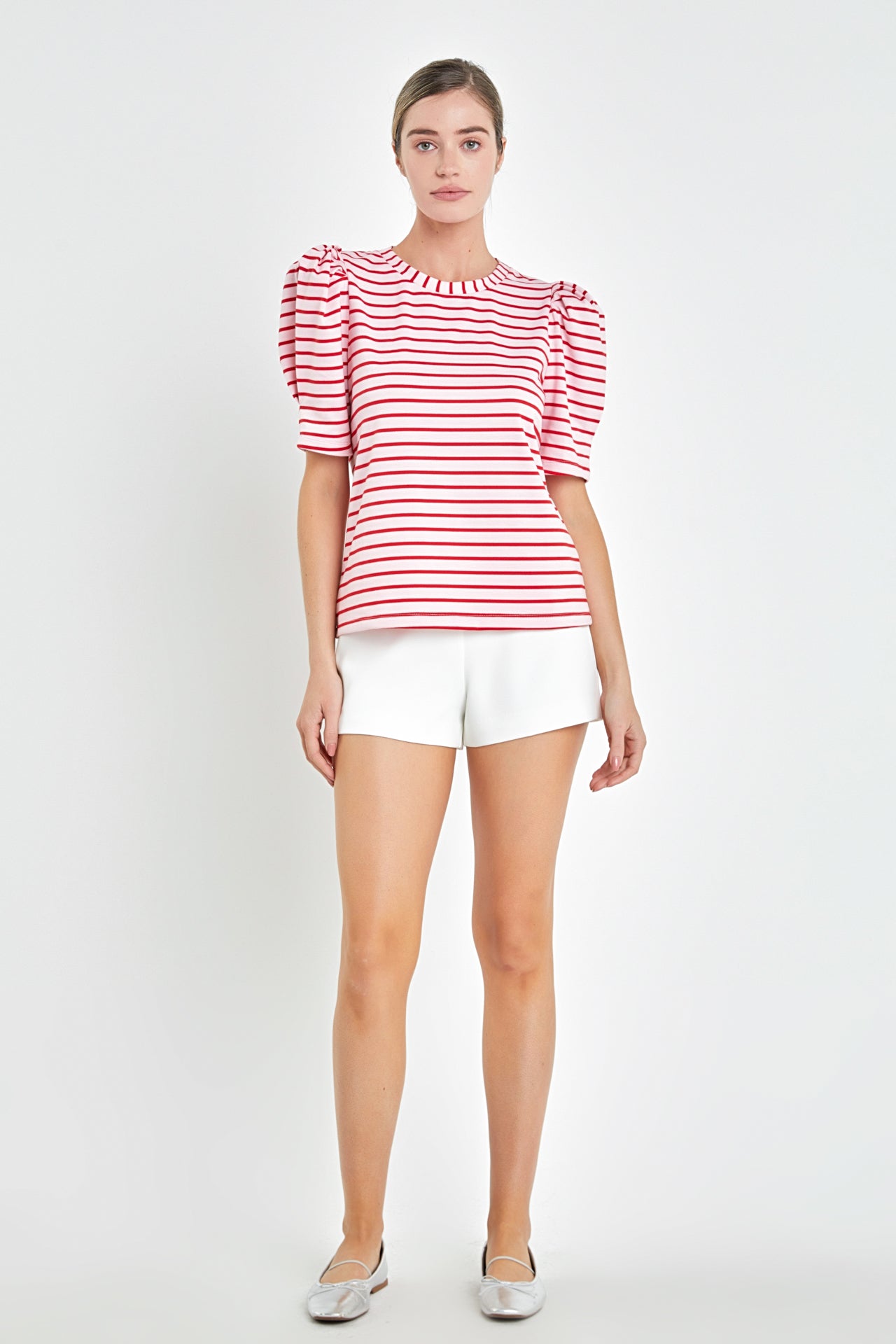 Stripe Women Knit Shirt