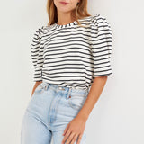 Stripe Women Knit Shirt