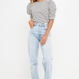 Stripe Women Knit Shirt
