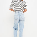 Stripe Women Knit Shirt