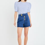 Stripe Women Knit Shirt