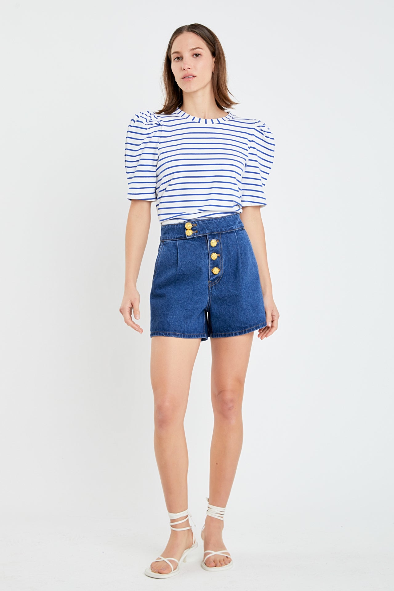 Stripe Women Knit Shirt