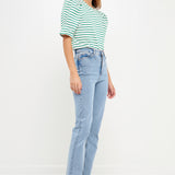 Stripe Women Knit Shirt