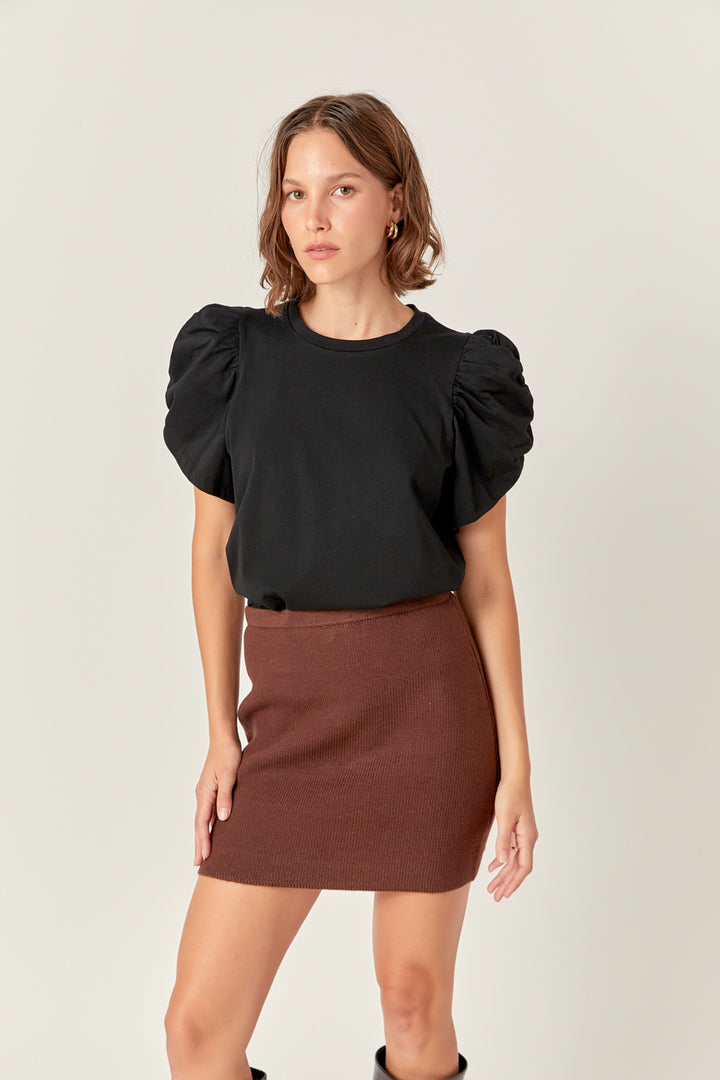Women’s Long Sleeve Shirt with Ruched Detail - Crawleigh