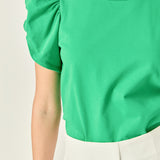 Ruched Sleeve T-Shirt