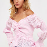 Off the Shoulder Smocked Top