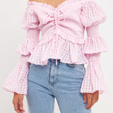 Off the Shoulder Smocked Top