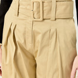 High Waist Belted Wide Leg Pants