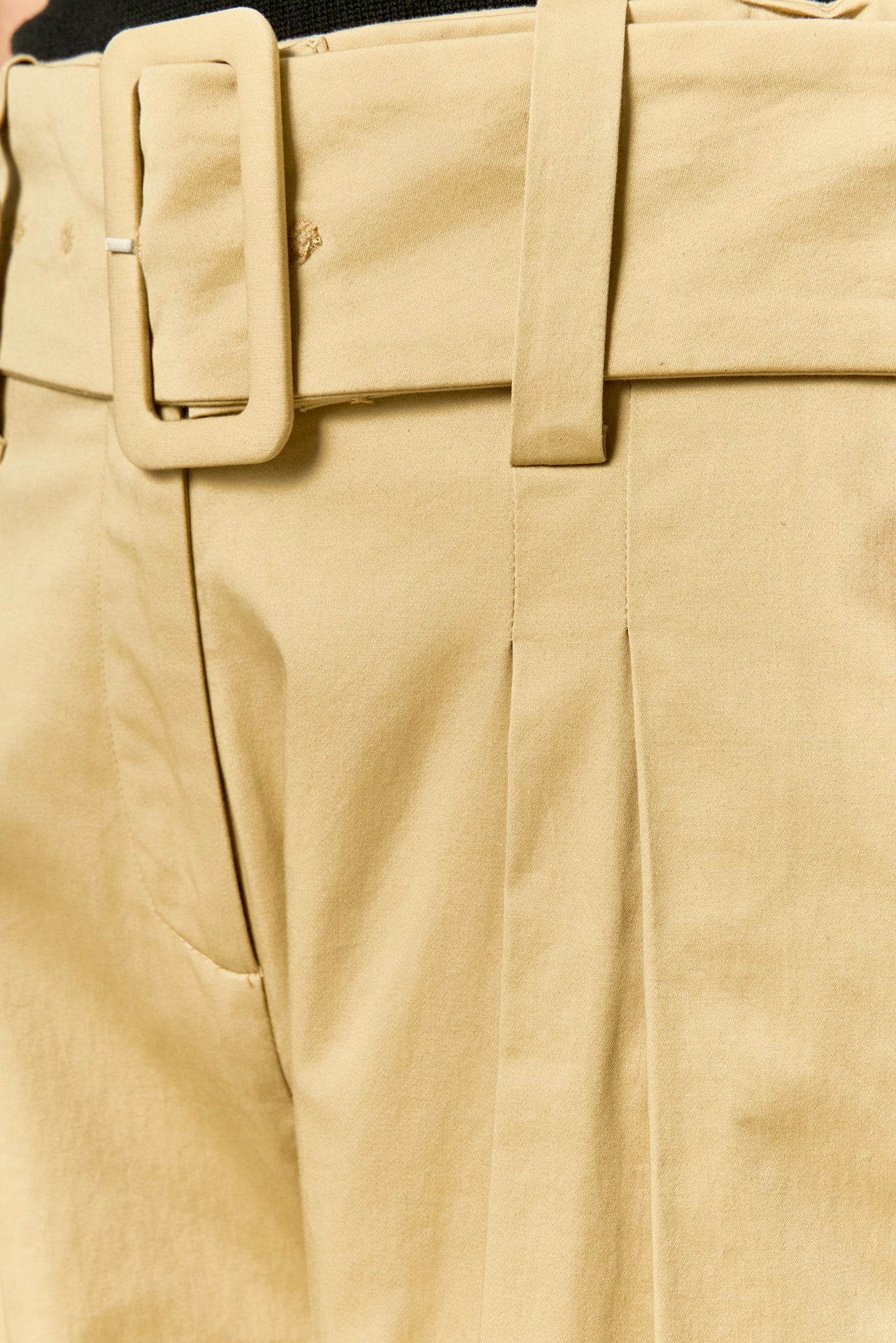 High Waist Belted Wide Leg Pants – English Factory