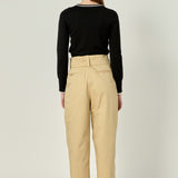 High Waist Belted Wide Leg Pants