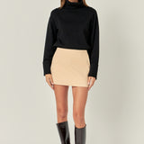 Color Block High-Waisted Skort