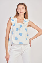 Load image into Gallery viewer, Heart Shape Ruffled Strap Top

