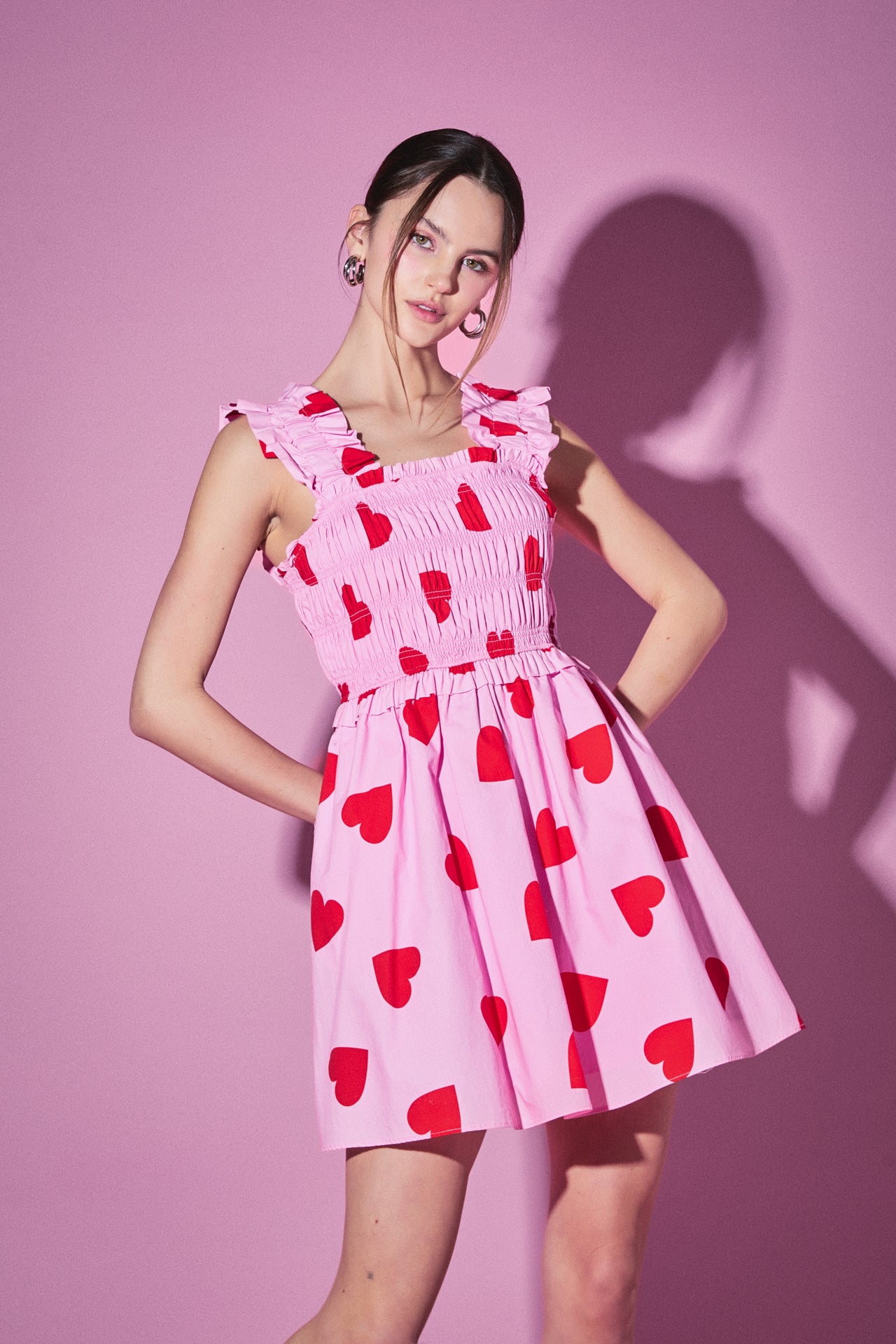 【正規品】アンドマリー Heart stitch mini dress andmary Heart stitch mini dress グレー
